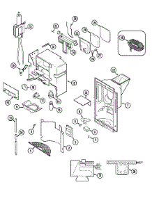 07 - Ice & Water Dispenser parts for Maytag Refrigerator RTW2200DAE from AppliancePartsPros.com