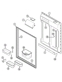 05 - Fresh Food Inner Door parts for Maytag Refrigerator RTW2200DAM from AppliancePartsPros.com