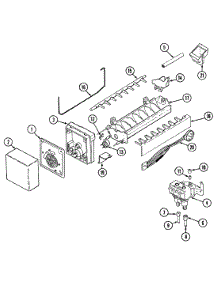 09 - Ice Maker parts for Maytag Refrigerator RTW2200DAM from AppliancePartsPros.com