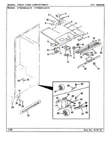 02 - Fresh Food Compartment parts for Maytag Refrigerator RTW2201AAL / CH90A from AppliancePartsPros.com