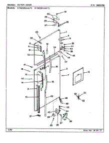 05 - Outer Door parts for Maytag Refrigerator RTW2201AAW / CH90A from AppliancePartsPros.com