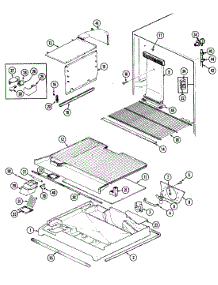 02 - Freezer Compartment parts for Maytag Refrigerator RTW2201CAE / DH90A from AppliancePartsPros.com