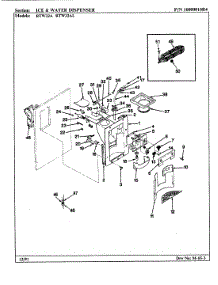 04 - Ice & Water Dispenser parts for Maytag Refrigerator RTW22A / AH89D from AppliancePartsPros.com