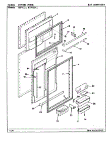 06 - Inner Door parts for Maytag Refrigerator RTW22A / AH89E from AppliancePartsPros.com