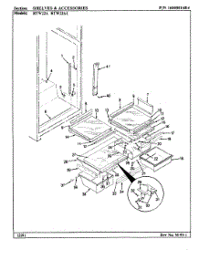 07 - Shelves & Accessories parts for Maytag Refrigerator RTW22A / AH89E from AppliancePartsPros.com