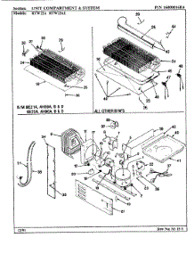08 - Unit Compartment & System parts for Maytag Refrigerator RTW22A / AH89E from AppliancePartsPros.com