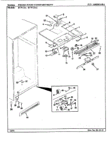 03 - Fresh Food Compartment parts for Maytag Refrigerator RTW22A / BH89A from AppliancePartsPros.com