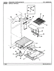 02 - Freezer Compartment parts for Maytag Refrigerator RTW22AL / AH90B from AppliancePartsPros.com