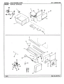 05 - Ice Maker & Bin parts for Maytag Refrigerator RTW22AL / BH90A from AppliancePartsPros.com