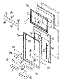 05 - Inner Door parts for Maytag Refrigerator RTW22E0CAL from AppliancePartsPros.com