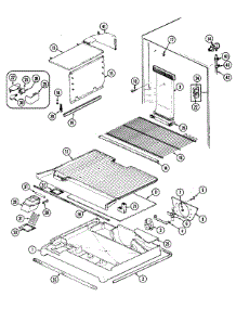 02 - Freezer Compartment parts for Maytag Refrigerator RTW22E0DAM from AppliancePartsPros.com