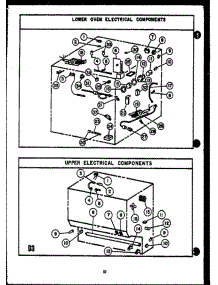 07 - Lower Oven Electrical Components parts for Amana Range RVP399 from AppliancePartsPros.com