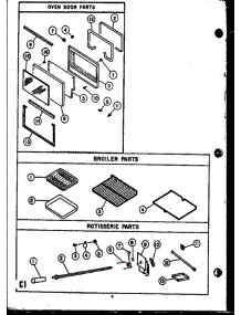 08 - Oven Door Parts parts for Amana Range RVP399 from AppliancePartsPros.com