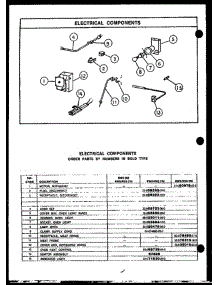 02 - Electrical Components parts for Amana Oven RWS202 from AppliancePartsPros.com