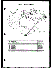 02 - Control Compartment parts for Amana Oven RYD249 from AppliancePartsPros.com