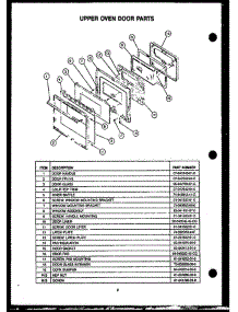 07 - Upper Oven Door Parts parts for Amana Oven RYD249 from AppliancePartsPros.com