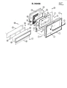 04 - Door parts for Jenn-Air Range S101 from AppliancePartsPros.com