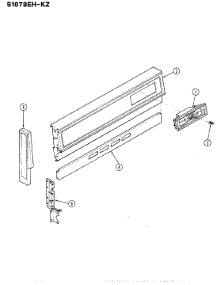 02 - Control Panel parts for Admiral Range S1078EH-KZ from AppliancePartsPros.com