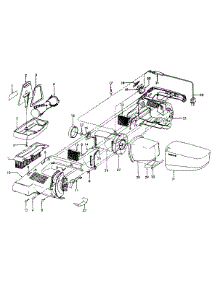 02 - Motor Assembly, Motorhousing parts for Hoover Carpet Floor Sweeper S1083100 from AppliancePartsPros.com