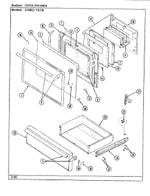 04 - Door / Drawer parts for Admiral Range S1088J-TKZW from AppliancePartsPros.com