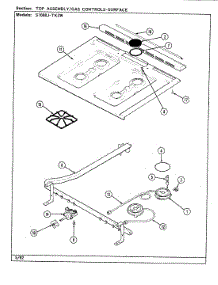 07 - Top Assy. / Control System (Surface) parts for Admiral Range S1088J-TKZW from AppliancePartsPros.com