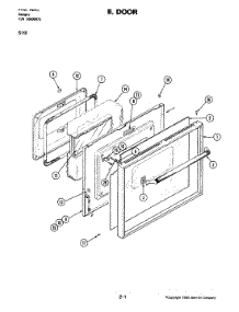 04 - Door parts for Jenn-Air Range S110 from AppliancePartsPros.com