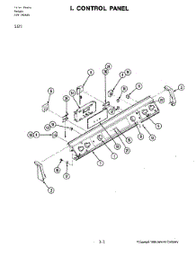 05 - Control Panel parts for Jenn-Air Range S121 from AppliancePartsPros.com