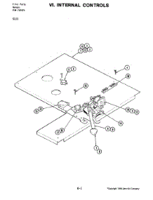 07 - Internal Controls parts for Jenn-Air Range S121 from AppliancePartsPros.com