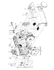 02 - Mainhousing parts for Hoover Vacuum S1349--- from AppliancePartsPros.com