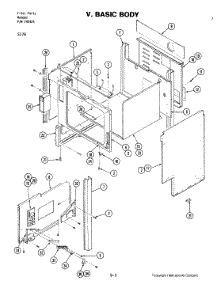 05 - Body parts for Jenn-Air Range S176B from AppliancePartsPros.com