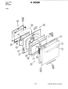 07 - Door parts for Jenn-Air Range S176B from AppliancePartsPros.com
