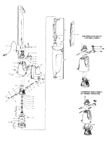 02 - Motor Assembly, Bag & Motorhousing parts for Hoover Carpet Floor Sweeper S2057--- from AppliancePartsPros.com