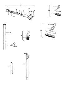 03 - Hose parts for Hoover Vacuum S3125--- from AppliancePartsPros.com
