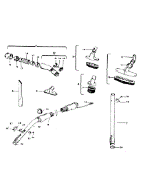 02 - Hose, Cleaningtools parts for Hoover Vacuum S3135--- from AppliancePartsPros.com