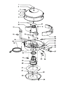 04 - Mainhousing parts for Hoover Vacuum S3165--- from AppliancePartsPros.com