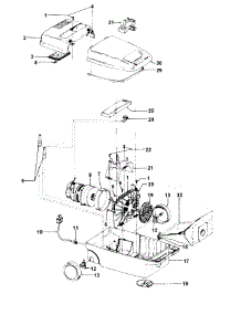 04 - Mainhousing parts for Hoover Vacuum S3203021 from AppliancePartsPros.com