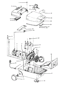 04 - Mainhousing parts for Hoover Vacuum S3205032 from AppliancePartsPros.com