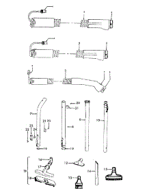 02 - Hose, Cleaningtools parts for Hoover Vacuum S3233--- from AppliancePartsPros.com