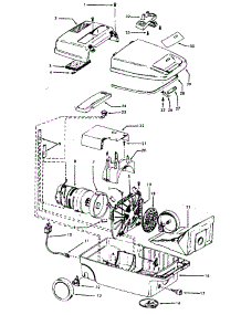 02 - Mainhousing parts for Hoover Vacuum S3391--- from AppliancePartsPros.com