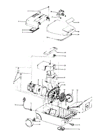02 - Mainhousing, Motor Assembly parts for Hoover Vacuum S3403022 from AppliancePartsPros.com