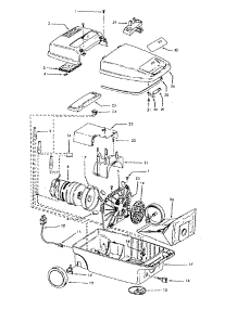04 - Mainhousing parts for Hoover Vacuum S3413 from AppliancePartsPros.com
