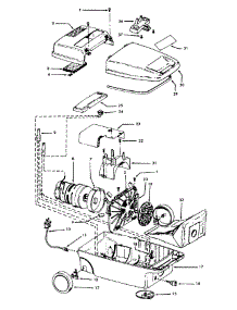 02 - Mainhousing parts for Hoover Vacuum S3425--- from AppliancePartsPros.com