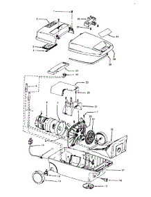 02 - Mainhousing parts for Hoover Vacuum S3435--- from AppliancePartsPros.com
