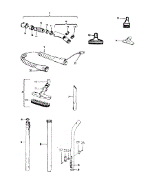 04 - Hose, Cleaningtools parts for Hoover Vacuum S3445--- from AppliancePartsPros.com