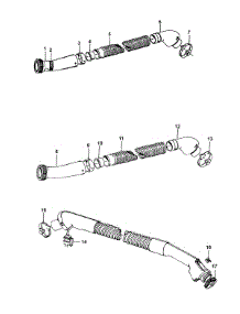 02 - Hose parts for Hoover Vacuum S3511--- from AppliancePartsPros.com