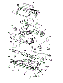 06 - Powerednozzle, Agitator parts for Hoover Vacuum S3661--- from AppliancePartsPros.com