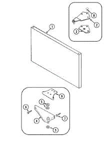 05 - Freezer Outer Door parts for Admiral Refrigerator S40STRP from AppliancePartsPros.com