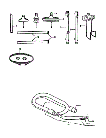 02 - Hose, Cleaningtools parts for Hoover Vacuum S5507--- from AppliancePartsPros.com