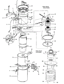 02 - Mainhousing, Motor Assembly parts for Hoover Vacuum S5671--- from AppliancePartsPros.com
