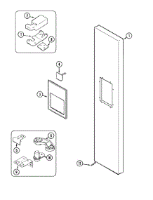 06 - Freezer Outer Door parts for Admiral Refrigerator S60STRP from AppliancePartsPros.com